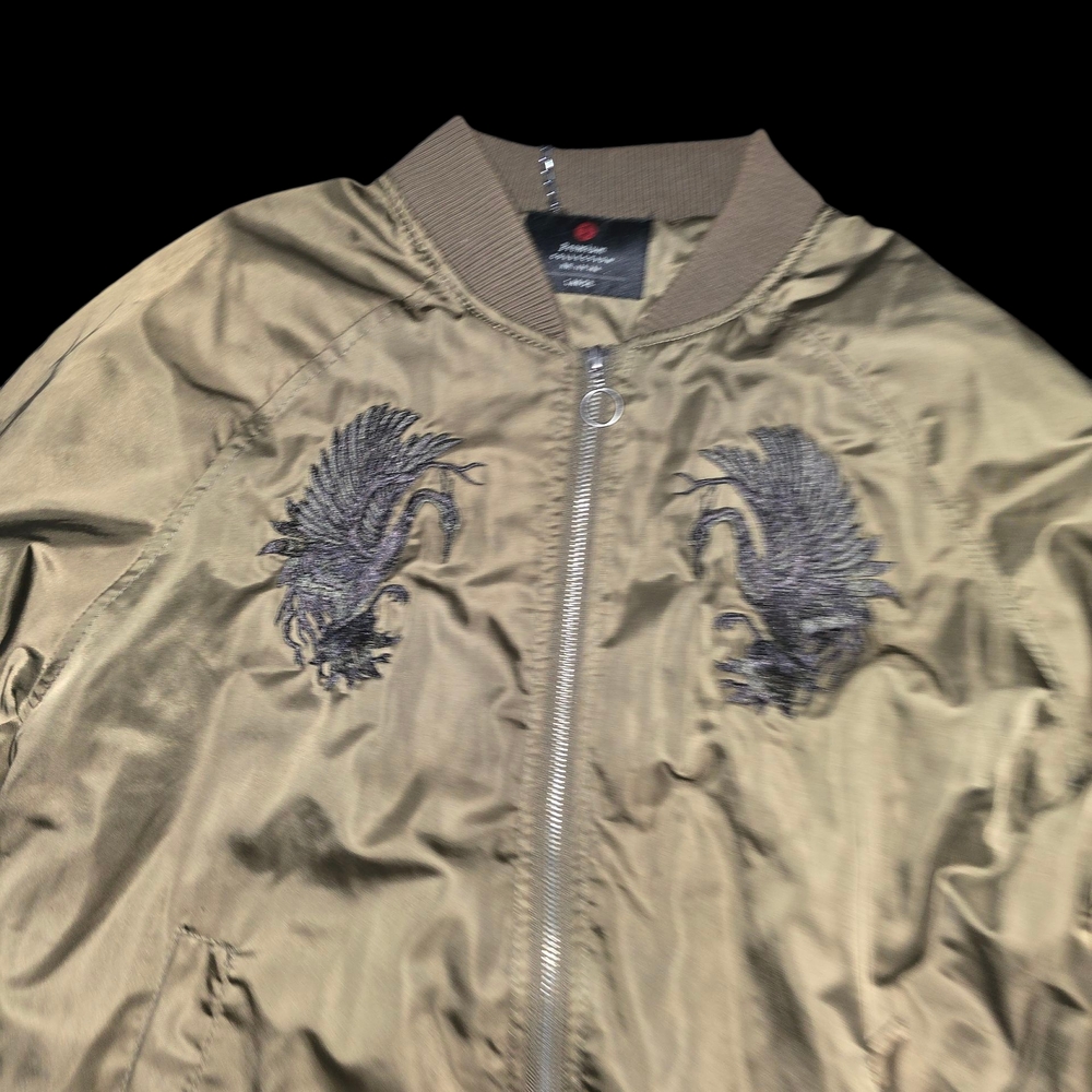 Premium Collection Olive Jacket Embroidered - Picture 3 of 5